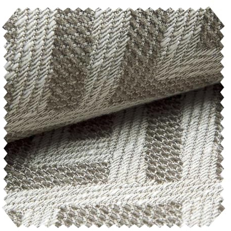 novely® exquisit MISINTO - Hochwertiger Design-Polsterstoff mit 3D Leinenstruktur - Schwer Entzündbarer Möbelstoff - Pflegeleichte Meterware 1lfm | Farbe: 06 Braun