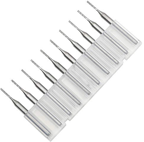 Pxyelec Wolframstahl Hartmetall Gravur Bit PCB Schaftfräser Gravur Cutter CNC Fräser für PCB Maschine 10St