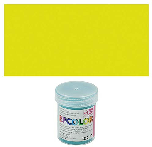 NEU Efcolor, Farbschmelzpulver, 25 ml, Farbe: Neon Gelb