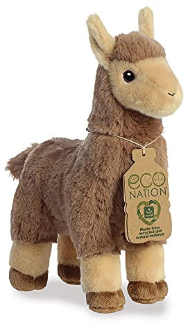Aurora, 35038, Eco Nation Llama Tan, 27,9 cm, Plüschtier, Braun