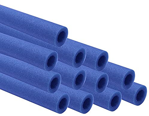awm Trampolin Schaumstoffpolster 100 cm blau, Schaumstoff Schaumstoffrohre Stangenschutz- Set (12x 1000mm)