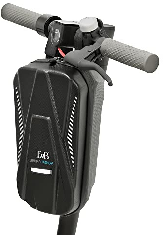 T’NB Sac pour Trottinette Electrique Rigide, Etanche Et Résistante A l’Eau, Sacoche Universelle pour Scooter, Grande Capacité De Rangement, A Fixer sur Le Guidon, Vélo, Scooter, Trottinette – Noire