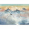 murando - Papier peint panoramique paysage 400x280 cm - Revêtement mural décoration salon - Design moderne - Nature bleu hiver paysage brouillard montagnes coucher de soleil c-A-10012-a-b