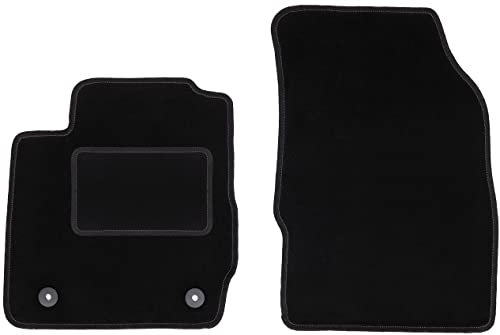 Wielganizator Automatte – Passend für Ford Fiesta MK7 Schrägheck 2011-2017 – Velours – Autozubehör - Auto Fußmatten – Fußmatte Auto – 2-teilig - schwarz