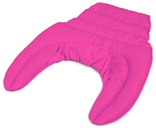 GIRAFFENLAND Nackenhörnchen HWS - Nacken + Schultern + Rücken - pink - Traubenkernkissen - Nackenkissen Wärmekissen