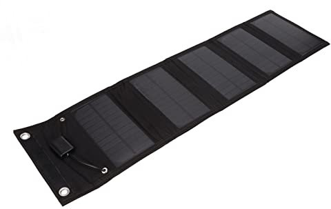 VBESTLIFE Panneau Solaire Portable Pliable 15 W, Panneau Solaire USB pour Générateur de Centrale électrique Portable, Lampe de Caméra de Téléphones Portables, étanche et Léger