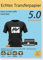 TransOurDream A4X20 Blatt+2 Silikonpapier, Echte Inkjet Transferfolie(Weisse Folie),Bügelfolie für Dunkle Textilien,T-Shirts, T-Shirt Papier für dunkle Stoffe,bedruckbare Transferpapier,transfer paper