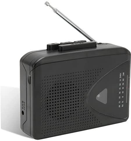 Portable Cassette Player Recorder, AM FM Radio with 3.5mm Headphone Jack, Retro Cassette Tape Player Recorder, 2 AA Battery or USB Power Supply