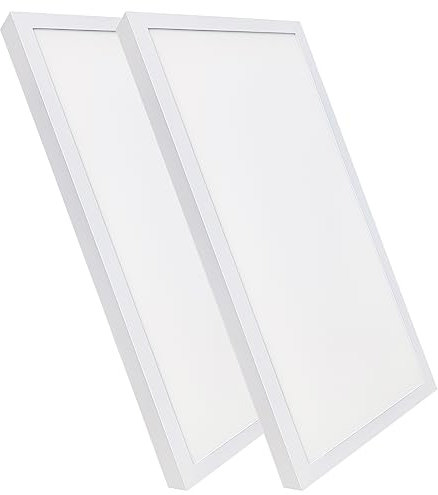 LED ATOMANT Packung mit 2 Oberfläche LED Deckenpanel 60x30cm 36W, CCT (Farbwahlschalter Warmweiß, Neutralweiß oder Kaltweiß), 4000 Lumen, Inklusive Treiber