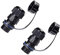 PENGLIN 2PCS panneau monté RJ45 connecteur étanche Cat5/5e/6 ethernet LAN coupleur de câble avec couvercle étanche/anti-poussière pour le réseau extérieur