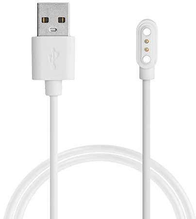 kwmobile Cable de Carga Compatible con Blackview R30 Pro / R8 / R3 / R3 Pro / X2 / X1 / Letsfit/Fitpolo Cable - Conector USB con Base de conexión para smartwatch - 100