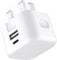 For Nokia G60 Charger, 20W Dual Port USB & USB C Charger Plug Type C PD Charging Adapter Fast Charge Travel Fast Charging Power Adapter Phone Charger Plug For Nokia G60 (WHITE)