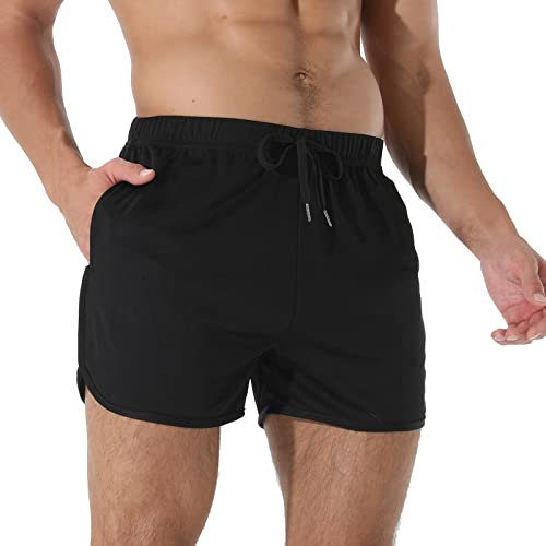 Adigaber Sport Shorts Herren Schnell Trocknend Kurze Hose Mit Tasche Fitness Training Outdoor Sporthose mit Elastische Taille