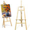 Chevalet d'artiste, support en bois avec cadre en A, chevalet de studio réglable de 1,5 m, support de peinture, support en toile, chevalet portable pour peinture, croquis, mariage, exposition, facile
