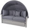 GMD Living Garten Sonneninsel/Loungebett Tallinn, 200 x 182 x 161 cm in grau
