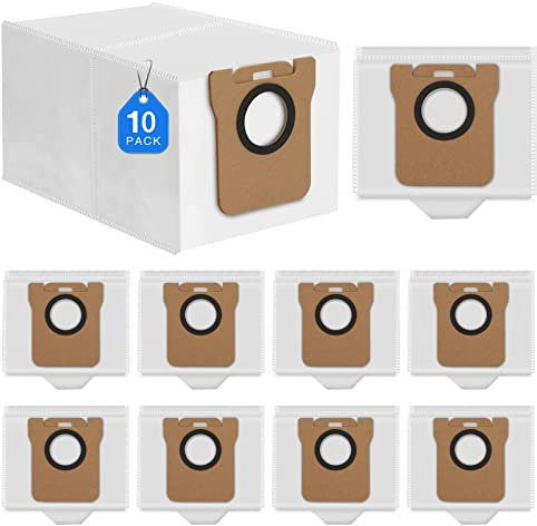 JORAIR 10 Stück Staubbeutel für Dreame L10s Ultra / L20 Ultra / L10 Ultra/Xiaomi X10+ / Xiaomi X20+ Saugroboter, Staubsaugerbeutel Ersatz Beutel Zubehörset Ersatzteile,3L großer Kapazität