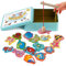 Holzspielzeug Angelspiel, Victse Spiele Montessori Kinder 2 Jahre magnetisches Angelspiel, Kinder aus Holz, Lernspielzeug, Kinderspiele für Entwicklung (Blau)