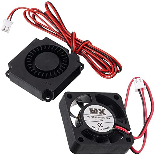 EPLZON 4010 DC 24V Extruder Hot End Fan and DC 24V Turbo Fan for Ender 3 Ender 3 Pro 3D Printer