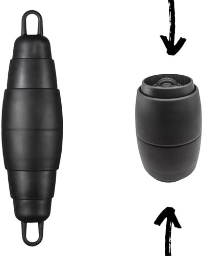 Pop Fender teleskopierbar Bootszubehör I Platzsparend I für Segel I Motor I Sport I Boote I Yacht I Hausboot (Schwarz)