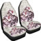 Poceacles Nette Katzen Blumenmuster Auto Sitzbezug 2 Pcs Atmungsaktive Fahrzeug Protector Vordersitze Abdeckungen Stretchy Auto Zubehör Eimer Sitzbezug