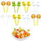 Kireida® 16 Stücke Niedlich Mini Frosch Ente Obstgabeln Kinder Plastik Bento Box Zubehör Für Kinder/Erwachsene, Hochwertiger Kunststoff, leicht zu reinigen Fruchtzahnstocher