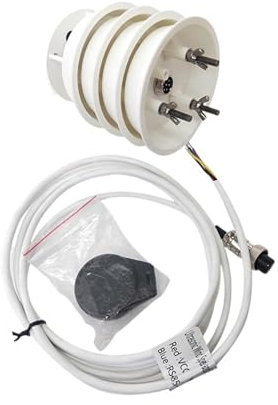 Anemometro sensore Mini Rs485 Modbus 5 in 1 Anemometro Velocità del vento Direzione Temperatura Umidità Sensore di pressione Stazione meteorologica for serra, protezione ambientale, stazione meteorolo