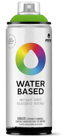 MTN Water Based Verde Flúor, Spray Base Agua 400ml