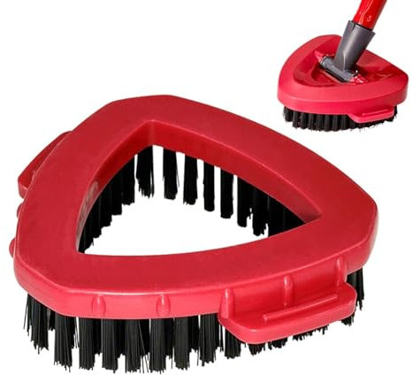EasyWring Spin Mop Head Replacement, Shower Floor Scrubbing Brush, Trangle Base Scrub Mop, For Kitchen Bathroom Tiles Clean
