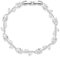 CERSLIMO Hochzeit Armband Silberfarben mit 5A Zirkonia 18cm Weiß Vergoldet für Braut mit Geschenkbox Geschenke Frauen Damen Verlobungsfeier Party