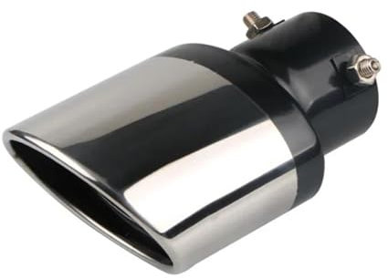 Auspuff Endrohr Auto-Auspuff-Schalldämpfer-Heck-Throat-Liner-Rohr Für S&koda Für Octavia A2 A5 A7 Für Fabia Für Rapid Für Superb Für Yeti Für Roomster Für Kodiaq Exhaust End Pipe(Straight)