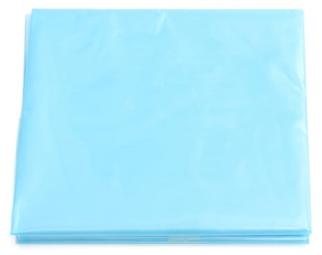 Wuyangcun Hellblaue Teichfolie aus HDPE, 0,2 mm, pannensicher für Wassergärten, Springbrunnen, Wasserfälle, Koi-Fische, Teiche, 3,1 m x 3,1 m