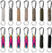 Keboyoe 14 Stück Paracord Schlüsselanhänger Karabiner Schlüsselband Geflochtene Karabinerhaken Schlüsselband Mit Karabiner Paracord Geflochtene Lanyard für Outdoor-Klettern Camping Wandern 14 cm