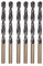 Misuyue 6pcs Metal Drill Bits, 5.5mm/0.216 HSS Carbide Jobber Drill Bit Sets, Twist Drill Bit for Metal Stainless Steel Aluminum Alloy, Wood Drill Bits