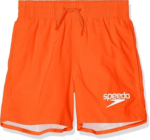 Speedo Boys 13 Watershorts | Swim Shorts | Swimming Trunks | Quick Dry | Comfort | Chlorine Resistant, Orange, XL(11-12 Years)
