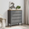 CFODOJ Möbel Select-Kommode FLORO Grau cm Massivholz Kiefer