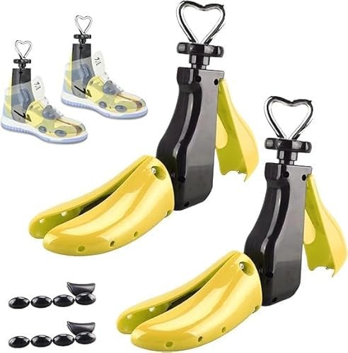 Bocguy 2 Stück Schuhdehner, 4-Wege Schuhspanner Herren 0,5 bis 1 Größe Vergrößern, Schuhdehner Schuhweiter für Einstellbare 40-47 Größe Schuspanner Länge und Breite, Schuhspanner Damen & Herren