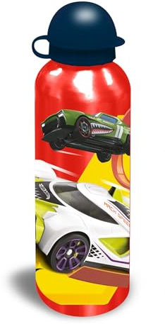 OM SUPPLIES Hot Characters, Borraccia sportiva in alluminio, 500 ml, per vacanze, ritorno a scuola, per bambini, pranzo e pranzo (Hot 2)