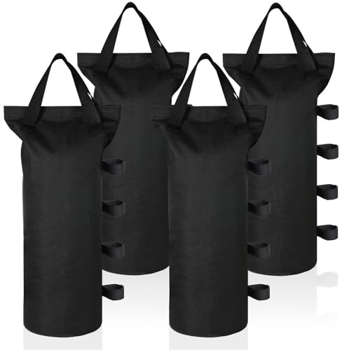 Set Di 4 Pesi per Gazebo, Pesi per Gazebo, Sacchi di Sabbia da Appesantire, Sacco di Sabbia per Tenda, Gazebo, Zavorra per Gazebo, Sacchi Pesi Gazebo, per Gazebo da Giardino Tenda da Spiaggia