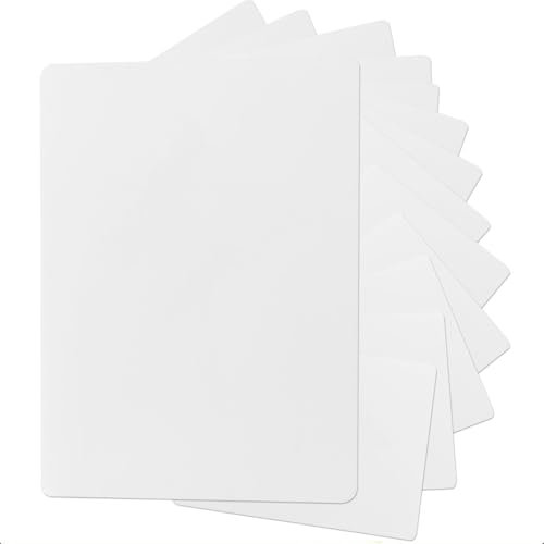 100 Blätter 9,5 x 14,5cm Blanko Kraftpapier Karten 300g/m², Moderationskarten Weiß für Selbstgestalten DIY Grußkarten Postkarten Einladungen Bastelprojekte