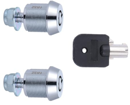 iplusmile Serrure Tubulaire À Came Ronde 17Mm Clé Unique Pour Boîte À Outils Machine Arcade Armoires Verrouillage Facile Usage Professionnel