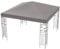 COSTWAY Ersatzdach Pavillon 3x3m, Pavillondach Ersatzbezug mit Klettverschlüssen, Stabil & Wasserabweisend Einzeldach für Gartenpavillon (Grau)