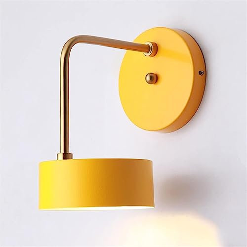 NTALJC Nordic Gold Mur Murnal Straight bras rose Mur mural pour enfants pour enfants chambre à coucher luminaire clair Fixturecolorful Metal Decor