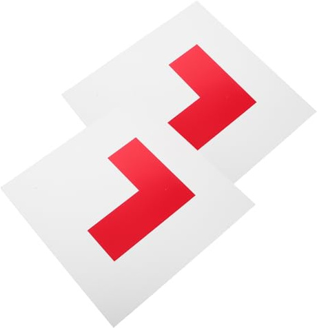 2Pcs Magnetic Learner Driver Plates for Front and Rear Vehicles