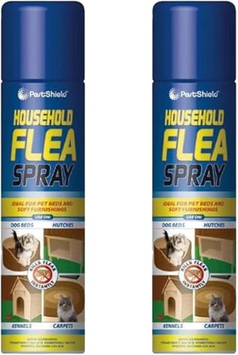 Neel Saanjh Flea Spray Household, Flea Repellent Spray For Dogs And Cats, Kills & Repel Fleas, Long Lasting Protection, Safe for Dogs and Cats, Easy Application (2 PCS)
