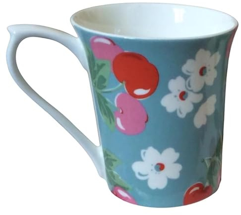 Cath Kidston Blue Cherry Floral Dainty Mug
