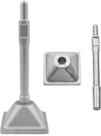 6x6 Jack Hammer Compactor 30mm Shank Tamper, Hex Chisel Tool Tamper Shank | Jack Hammer Ground Tamper, Electric Demolition Concrete Breaker for Soil, Gravel, Asphalt & Trench Backfill