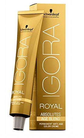 Schwarzkopf Professional Igora Royal Absolutes Age Blend 6-07 Goldblond Creme Haarstärkung und Pflege mit Incell und Ionène G für blonde, braune Haare