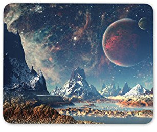 Alien Planet Solar System Mouse Pad Mat - NASA Computer PC Gaming #8078