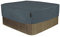 Hentex Rechteckige Allwetter-Abdeckung für den Garten Whirlpool, Schutz vor Wind und UV-Strahlen, 230 W x 230 D x 25 H cm