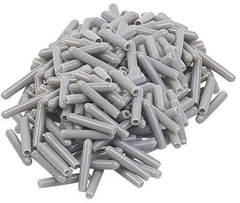 Sichler Haushaltsgeräte Geschirrkorbkappen: 200er-Pack Universal-Schutzkappen für Spülmaschinen-Körbe, grau (Geschirrspüler-Geschirrkorbkappen, Geschirrkorb-Schutzkappen, Gestell Abdeckkappen)